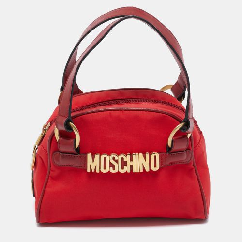 Nylon Mini Logo Bowler Bag - Moschino - Modalova