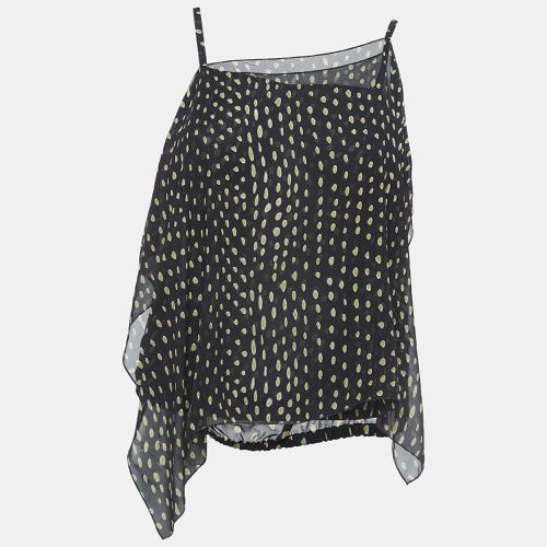 Dot Print Silk Shoulder Strap Asymmetric Top S - Max Mara - Modalova