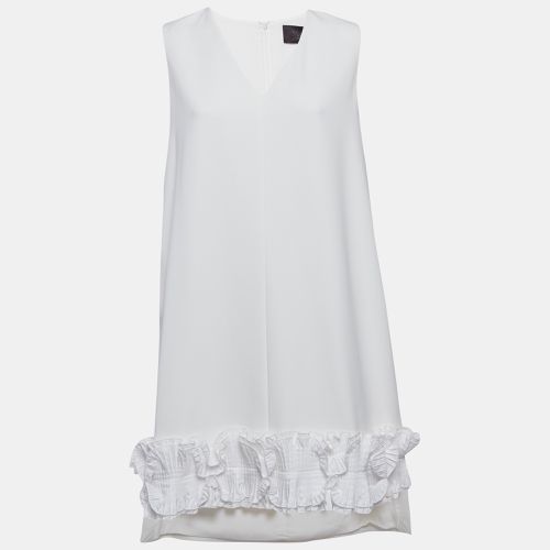 Crepe Ruffled Hem Sleeveless Tunic Top L - Max Mara - Modalova