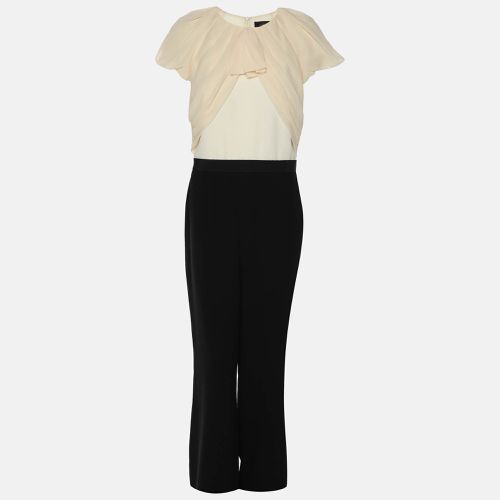 Black Fabric Short Sleeve Belted Jumpsuit M - Max Mara - Modalova