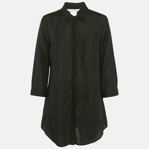 Linen Long Sleeve Tunic Shirt L - Max Mara - Modalova