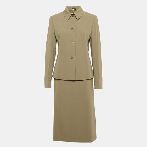 Olive Crepe Skirt Suit M - Max Mara - Modalova