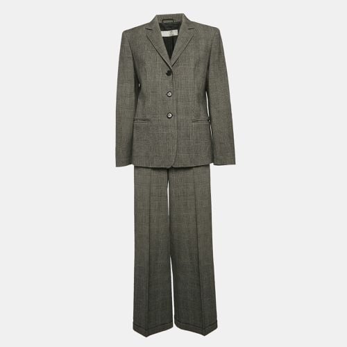 Plaid Wool Single Breasted Pants Suit M - Max Mara - Modalova