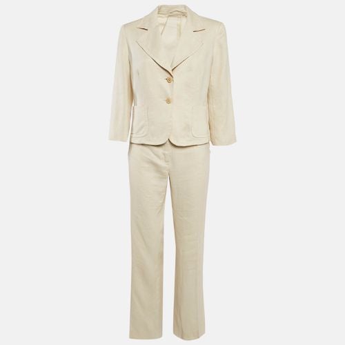 Linen Single Breasted Pantsuit M - Max Mara - Modalova