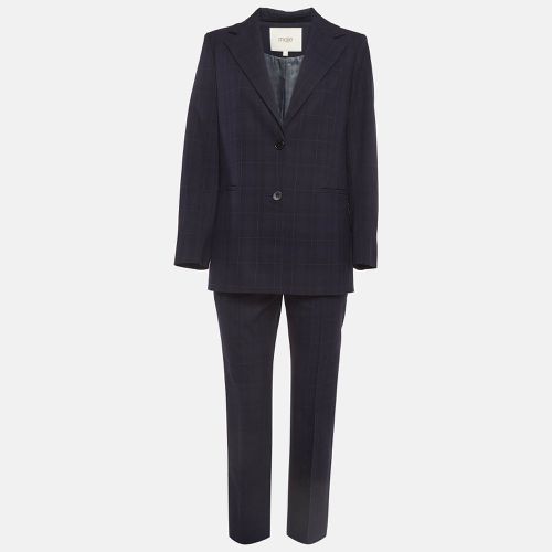 Maje Dark Blue Plaid Suit L/M - Maje - Modalova