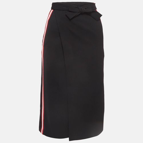 Side Stripe Crepe Pencil Wrap Skirt S - Maje - Modalova