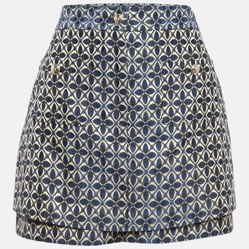 Gold Patterned Jacquard Skorts L - Maje - Modalova