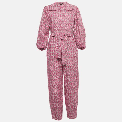 Imprime Fleu Print Cotton Puff Sleeve Jumpsuit M - Maje - Modalova