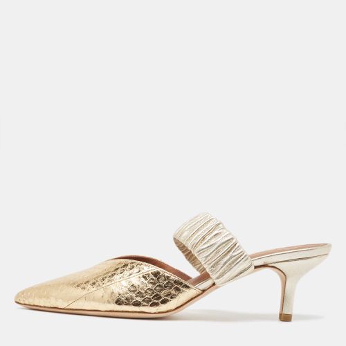 Python Embossed Leather Maisie Mules Size 37 - Malone Souliers - Modalova