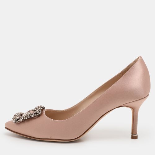 Satin Hangisi Pumps Size 37 - Manolo Blahnik - Modalova