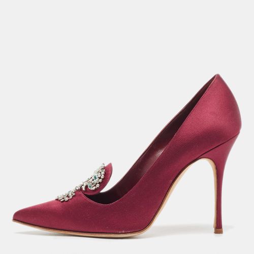 Satin Chilanghi Pumps Size 37 - Manolo Blahnik - Modalova