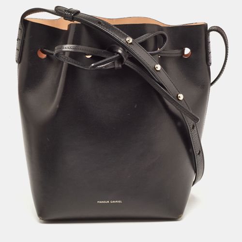 Leather Drawstring Bucket Bag - Mansur Gavriel - Modalova