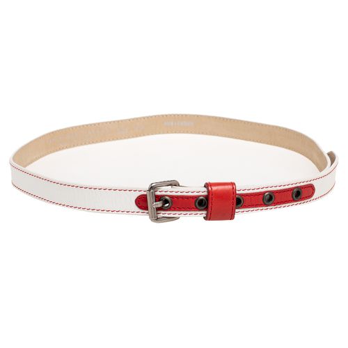 Red Leather Buckle Belt S/M - Marc by Marc Jacobs - Modalova