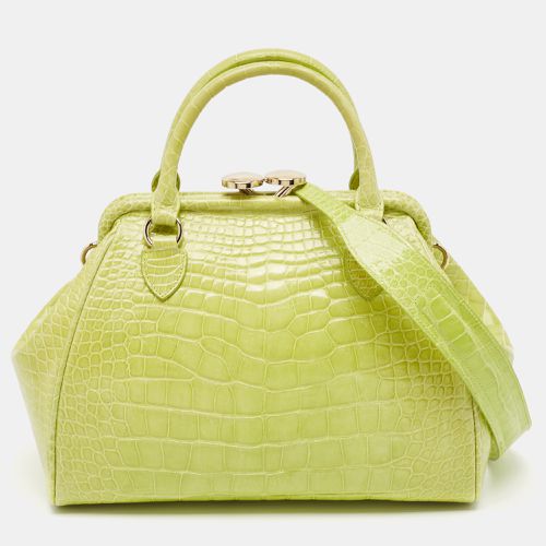 Yellow Alligator Mini Stam Satchel - Marc Jacobs - Modalova