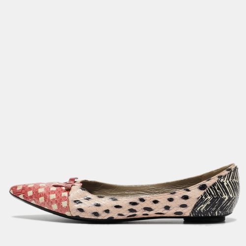 Snakeskin Cut out Mouse Pointed Toe Ballet Flats Size 36 - Marc Jacobs - Modalova