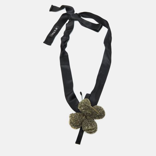 Floral Textured Petal Ribbon Choker - Marni - Modalova