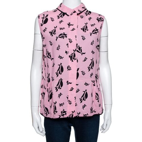 Crepe Abstract Print Dual Collar Sleeveless Top M - Marni - Modalova