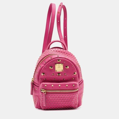 Dark Leather Mini Studded Stark Backpack - MCM - Modalova