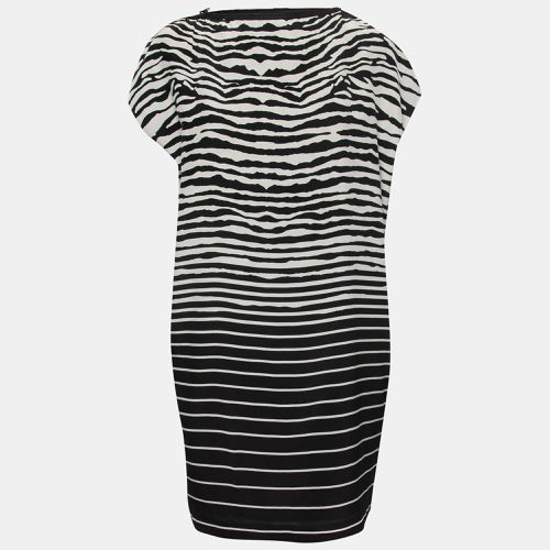 Striped Zipper Detail Midi Dress M - McQ by Alexander McQueen - Modalova