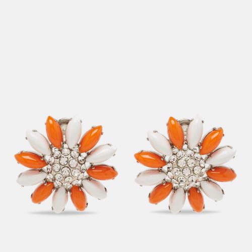 Composite Crystals Tone Earrings - Miu Miu - Modalova
