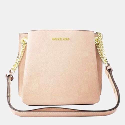 Powder Blush Leather Small Teagan Crossbody Bag - Michael Kors - Modalova