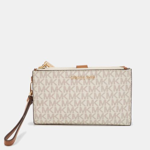 Signature Coated Canvas Jet Set Travel Zip Wristlet Wallet - Michael Kors - Modalova