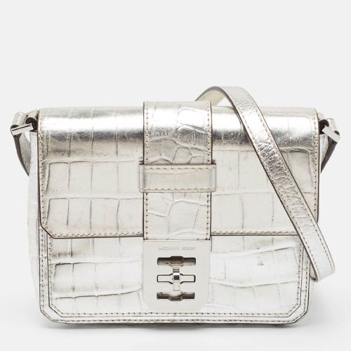 Croc Embossed Leather Crossbody Bag - Michael Kors - Modalova