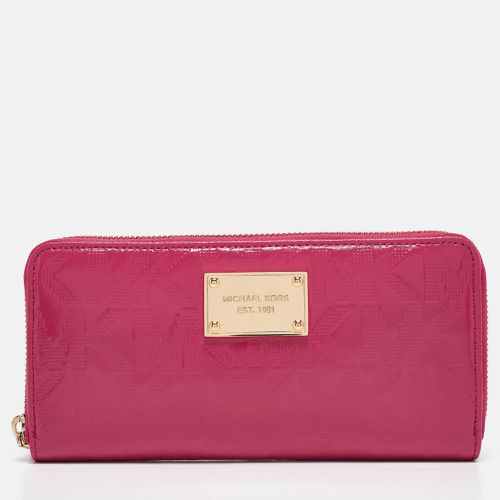 Embossed Patent Leather Zip Continental Wallet - Michael Kors - Modalova