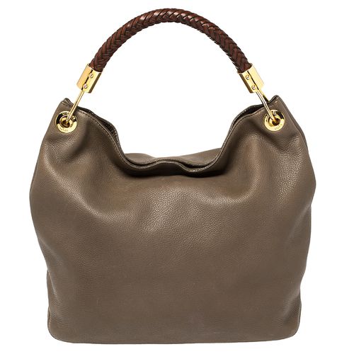 Dark /Brown Soft Leather Skorpios Hobo - Michael Kors - Modalova