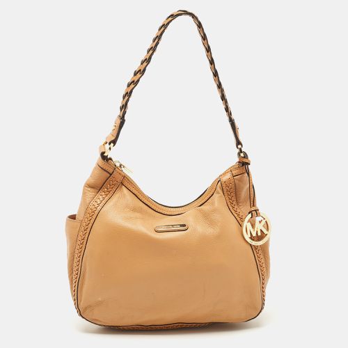 Leather Braided Handle Hobo - Michael Kors - Modalova