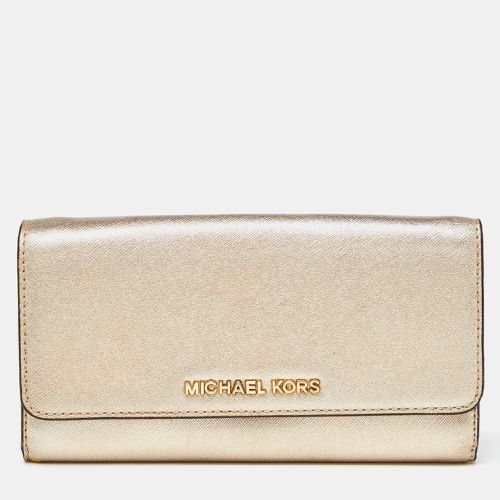 Leather Jet Set Travel Wallet On Chain - Michael Kors - Modalova