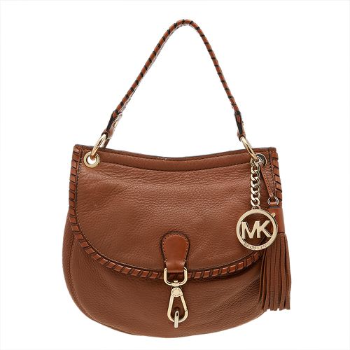 Leather Tassel Braided Flap Top Handle Bag - MICHAEL Michael Kors - Modalova