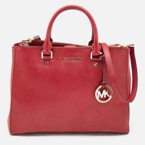 Leather Jet Set Double Zip Tote - MICHAEL Michael Kors - Modalova