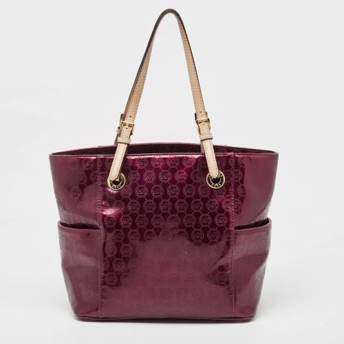 Signature Patent and Leather Middle Zip Tote - MICHAEL Michael Kors - Modalova