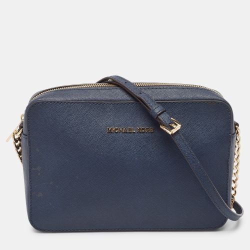 Dark Leather Jet Set Camera Crossbody Bag - MICHAEL Michael Kors - Modalova