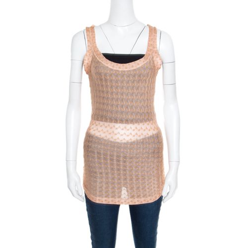 Embroidered Perforated Knit Sleeveless Top S - Missoni - Modalova