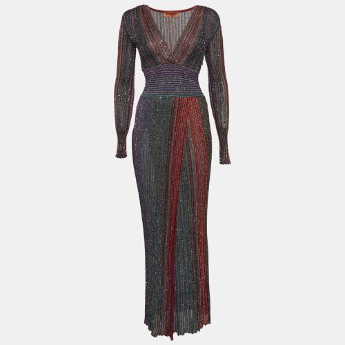 Striped Embellished Lurex Knit Maxi Dress S - Missoni - Modalova