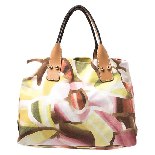 Printed Canvas and Leather Tote - Missoni - Modalova