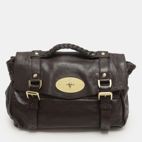 Leather Alexa Satchel - Mulberry - Modalova