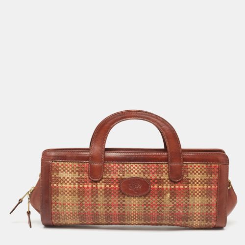 Brown/ Woven Leather Satchel - Mulberry - Modalova