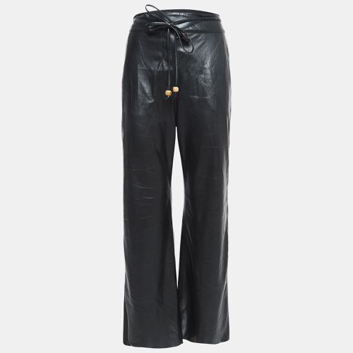 Faux Leather Tie-Up Waist Trousers S - Nanushka - Modalova