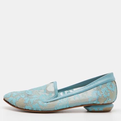 Lace and Leather Casati Ballet Flats Size 37 - Nicholas Kirkwood - Modalova