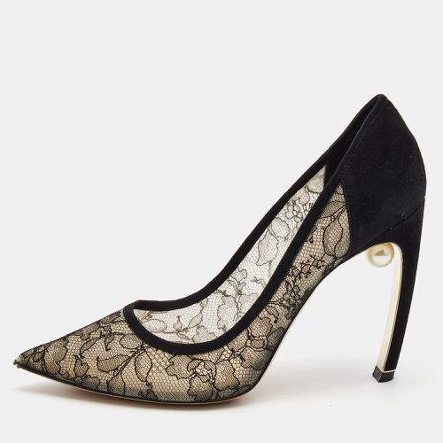 Suede and Lace Mira Pearl Pumps Size 40 - Nicholas Kirkwood - Modalova