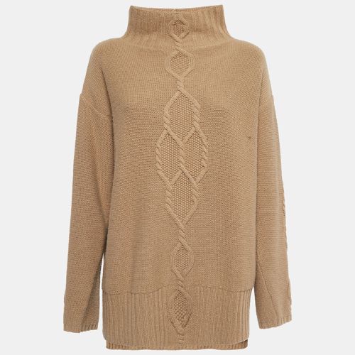 Camel Wool High Neck Sweater L - S'Max Mara - Modalova