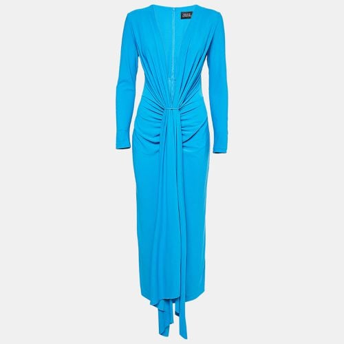 Royal Jersey Draped Long Dress S - Solace London - Modalova