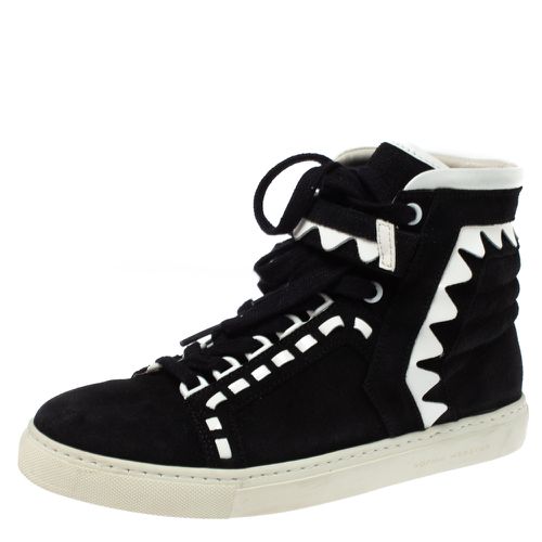 Monochrome Suede and Patent Leather Riko High Top Sneakers Size 38.5 - Sophia Webster - Modalova