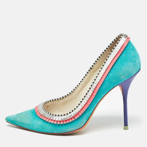 Multicolor Suede and Leather Pointed Toe Pumps Size 37 - Sophia Webster - Modalova