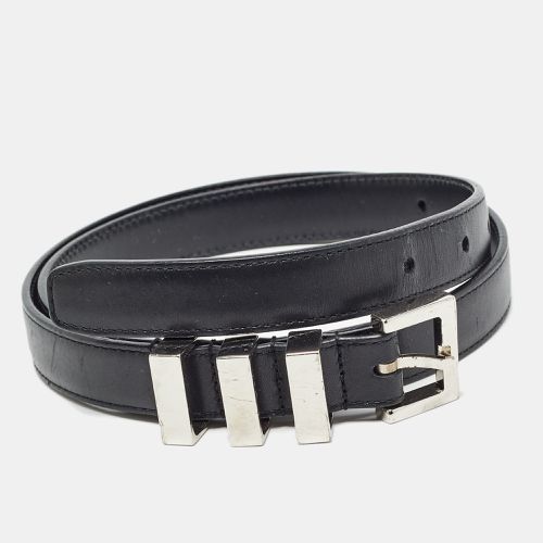 Saint Laurent Leather Slim Buckle Belt 75CM - Saint Laurent Paris - Modalova