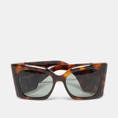 Saint Laurent Tortoise SLM119 Blaze Butterfly Sunglasses - Saint Laurent Paris - Modalova