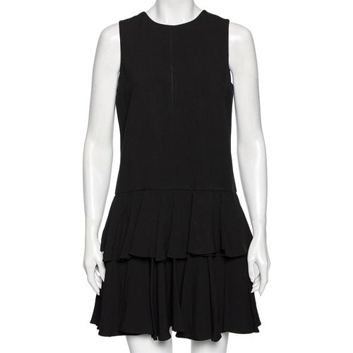 Saint Laurent Crepe Tiered Detail Pleated Sleeveless Dress M - Saint Laurent Paris - Modalova